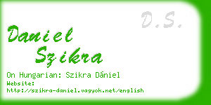 daniel szikra business card